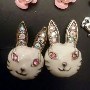Horse, cat, fish, and bunny earrings NWOT